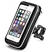 Bicycle Bike Phone Mount Holder, iKross Black Universal Water Resistant Pouch Holster Cover Case with 360 Degrees Rotatable Fits iPhone 7, 7 Plus, 6, 6 Plus Samsung and Android Smartphone Devices