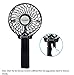 WIOR Rechargeable Fans Portable Handheld Fan Battery Operated Cooling Fan Electric Personal Fans Foldable Fans with Battery (Black)