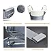 Bebamour Baby Carrier Newborn Ergonomic Convertible Baby Carrier Foldable Hip Seat Attached 3pcs Baby Drool Bibs,Head Hood,Waist Supporter Pad(Grey)