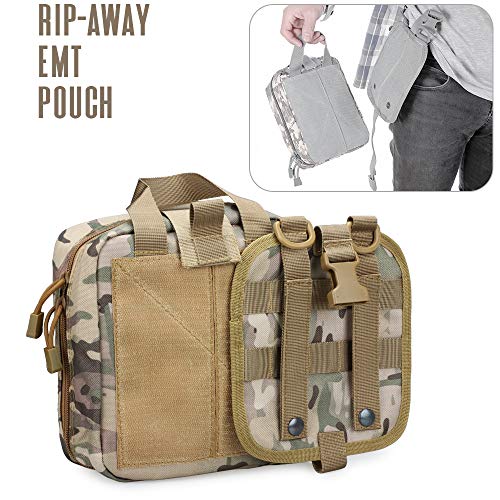 Livans Tactical First Aid Pouch, Molle EMT Pouches RipAway Military