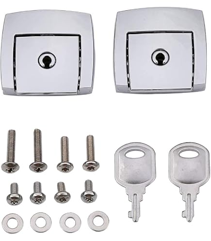 Chrome Tour Pack Latches – Fits Harley 1993-2013 Street Electra Glide FLHTC FLHTK