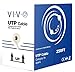 VIVO 250ft Bulk Cat5e Wire, CCA Ethernet Cable, 24 AWG, UTP Pull Box, LAN Network, Gray, CABLE-V013