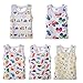 DANROL Baby Boys 5 Pack Carton Print Sleeveless Tank Tops 100% Cotton 6 Months