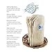Baby Tooshy's Organic, Unbleached, Super Absorbent, Large Flat Diapers - Perfect for Overnight. Customizable 1-Size-System. THE BEST, THIRSTY Diaper Flats - use from Newborn to Potty Training. 6-Pack