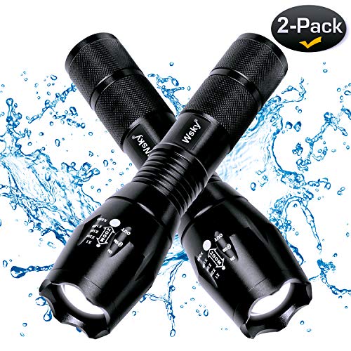 Wsky LED Tactical Flashlight, Best S1800 High-powered Flashlight, Zoomable, 5 modes, Water Resistant, Handheld Light, High Lumen Outdoor, Hiking, Camping, Emergency Flashlights (Battery not included) - Thumbnail 7