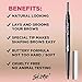 Skone Cosmetics The Original Brow Wand Eyebrow Pencil with Brush - Dual-Sided Retractable Waterproof Long-Lasting Brown Eye Brow Pencils for Women with Sleek Eyebrows - Chocolate for Brunettes