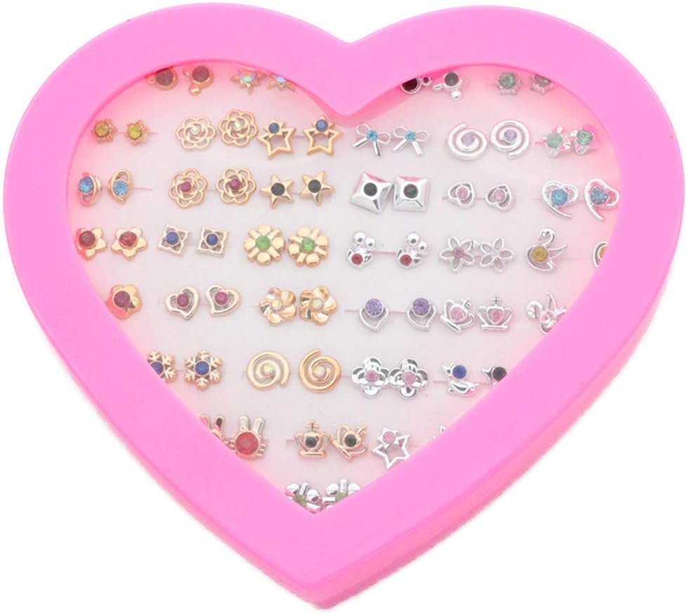POFET 36 works Stud Earrings with Heart Shape Gift Box - Image 3