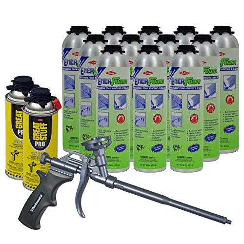 Dow Enerfoam 30oz Gun Dispensed Foam (12) + AWF Pro PTFE NonStick Foam