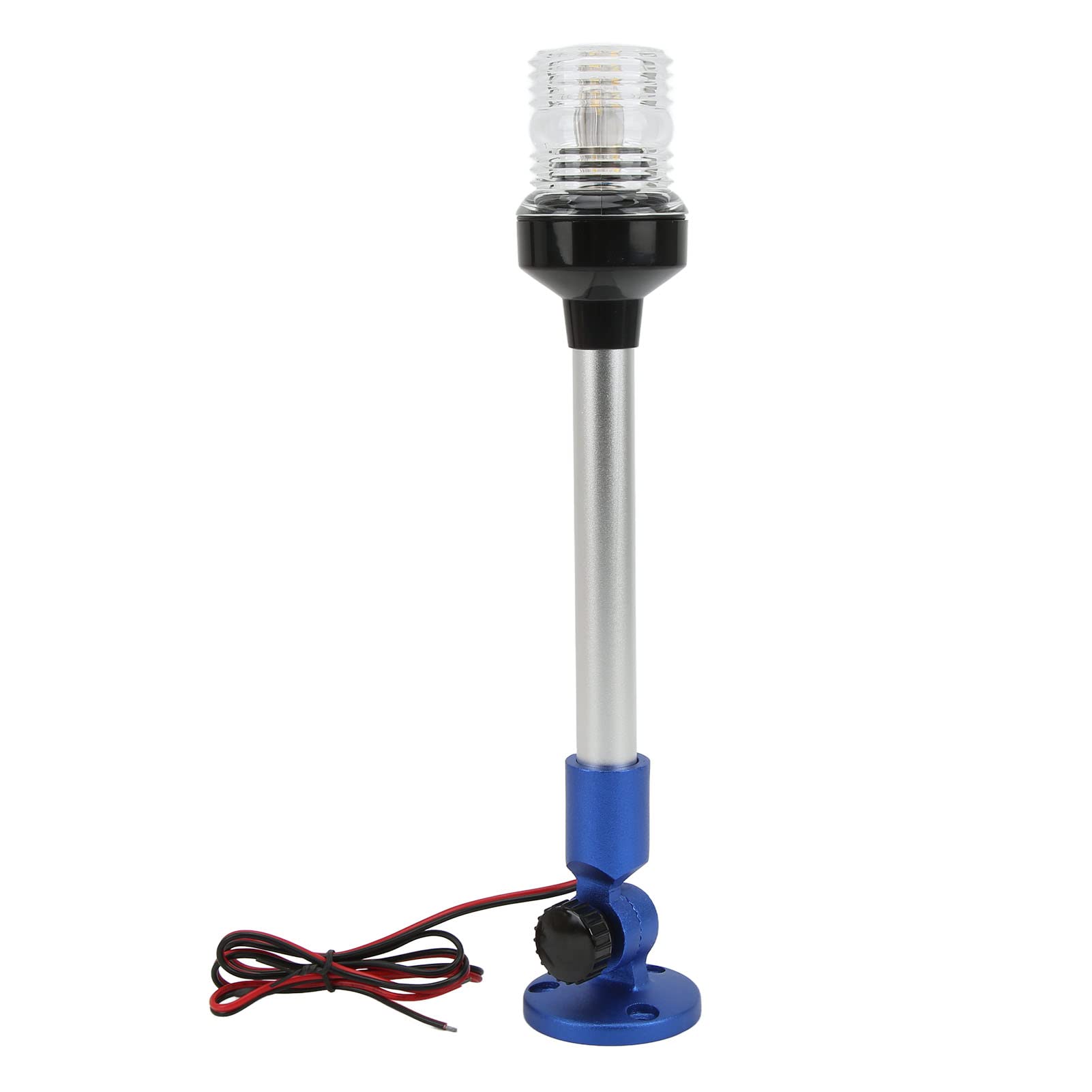 Leapiture Marine Navigation Anchor Light LED Navigation Anchor Light 2nm IP66 Waterproof Fold Down All Round 360° Boat Stern Lamp Suitable for Yachts Marines(Blue)