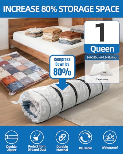 Vacuum Bag for Moving, Vacuum Seal Bag Heavy Duty Storage Bag (1 photo 8