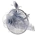 Valdler Halloween Black Costume Feather Net and Veil Fascinator Hair Clip Hat Hair Accessories Clip for Festival Party