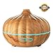 Zalik Essential Oil Diffuser 550ml Wood Grain Diffuser with Auto Shut-Off, 7 Color Light Aromatherapy Oil Diffuser Humidifier and 4 Timer Settings Humidifiers for Bedroom Office