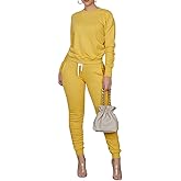 TOPONSKY Women’s Two-Piece Lounge Set with Joggers & Sweatshirt