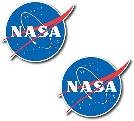 #10986 NASA Sticker 2X Decal for Car, Motorcycles, Windows, Laptops, Walls and More (4")
