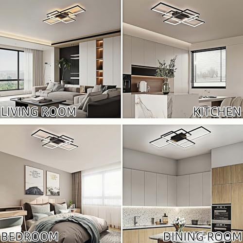 Lumbryzn Modern Dimmable LED Ceiling Light, Living Room and Bedroom Lamp, LED Ceiling Light for Kitchen, Office and Living Room Decorative
