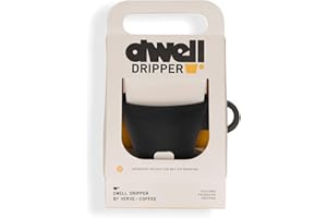 VERVE COFFEE ROASTERS Verve Dwell Dripper Pour Over Coffee Maker Set, Non-Electric Coffee Dripper, Manual Brew Maker (Black)