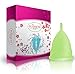 Blossom Menstrual Cup, Say No to Tampons | Get Blossom Cups for Menstrual Days| Period Cup, Reusable Menstrual Cup, Silicone Cup (Large Menstrual Cup, Green)