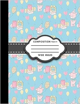 composition notebook wide ruled black paper journal diary journal journals to write in for women cute birthday cover publishing moito 9781979053488 amazon com books