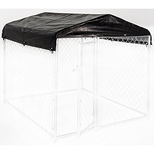Dog Kennel Cover - WeatherGuard Medium All Season Dog Run Cover & Roof - Perfect Fit for 5ft. X 10ft. Outdoor Cages and Pens (5ft. X 10ft)