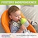 ANPEI 3-in-1 Weighted Straw Sippy Cup Conversion Kit for Comotomo Bottles | Versatile, Leak-Proof - Easy-to-Use Solution for Babies and Toddlers | Compatible with 5oz & 8oz Bottle (Green)