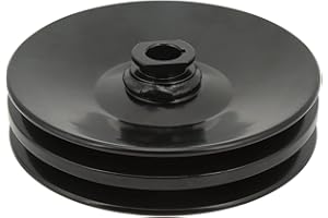 aqxreight Power Steering Pulley,Double Groove Power Steering Pump Pulley 5/8in Keyway Shaft OE 86 01975 R Replacement for 350