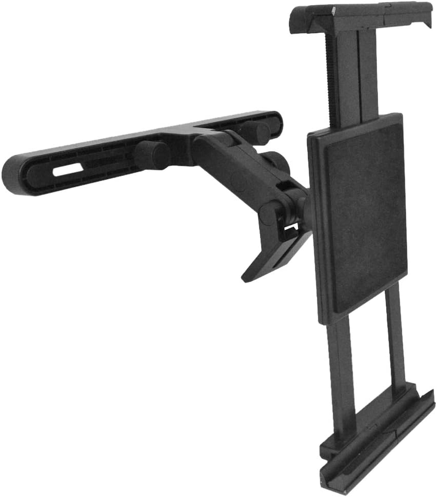 Mobotron HM-200V Car Headrest Holder Mount for 5"-12" Smartphones and Tablets, Adjustable for Portrait or Landscape Viewing Position