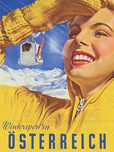 TRAVEL SKI AIGNER WINTER SPORT OSTERREICH AUSTRIA FINE ART PRINT POSTER BB9803