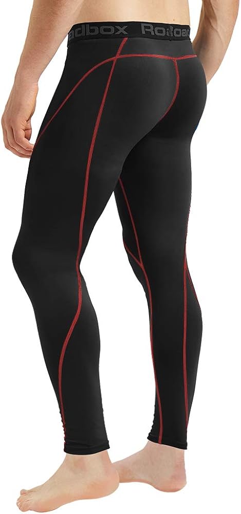 Roadbox Men's Compression Pants Base Layer Cool Dry Tights Leggings : Clothing