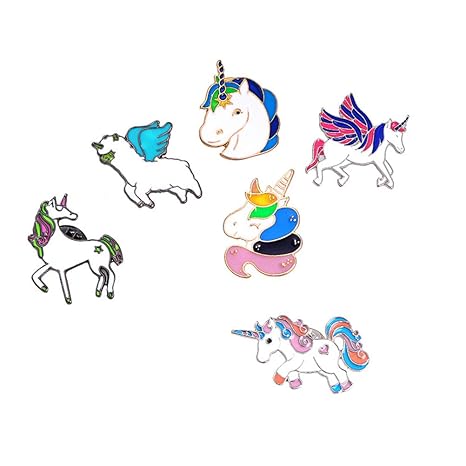 Amazon.com: BESTOYARD 6pcs Joyería Unicornio Broche Pin ...