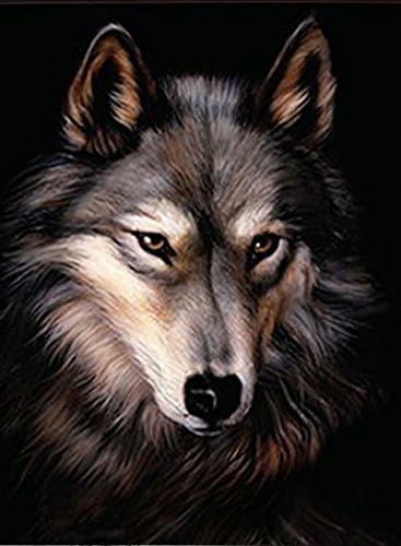 LONE WOLF 3D UNFRAMED Holographic Wall Art--Lenticular Technology Causes The Artwork To Have Depth and Move-HOLOGRAM Style Images-HOLOGRAPHIC Optical Illusions By THOSE FLIPPING PICTURES