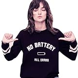 HOT, AIMTOPPY Women Casual Printed Letter Sweatshirt Long Sleeve Pullover Tops Blouse (M, Black)