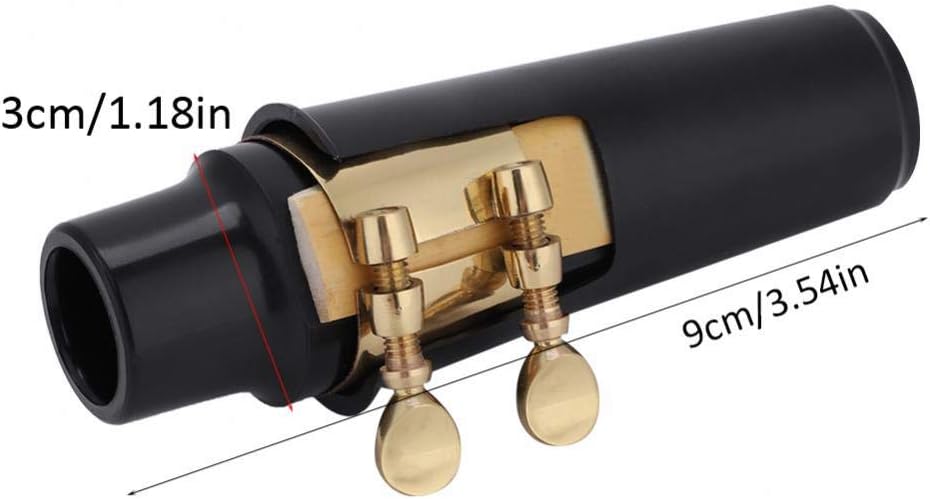 Alto Sax Mouthpiece Set 5 in 1 Saxophone Mouthpiece Kit with Cap Metal Buckle Reed Pads Musical Instruments - Image 5