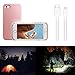 iPhone 7 Selfie Light Case,Gemwon Illuminated LED Light Up luminous(Dimmable) Flash Cell Phone Case Cover [Rechargeable] is Great for a bright Selfie and Facetime(Rose Gold)