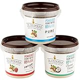 PB Trimmed Powdered Peanut Butter 6.5 oz Container (3-Pack) PB & Jelly + Toasted Coconut + PURE PB