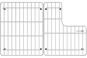 MIYUPTC Stainless Steel Sink Protectors for Kitchen, 2pack Sink Grate Grid for Bottom of Metal Sink, Fits for Kohler Whitehaven K-6486 and K-6487