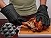 KenCa BBQ Gloves -Heat Resistant Silicone Gloves with Inner Cotton Layer for Oven, Cooking, Baking and Grilling