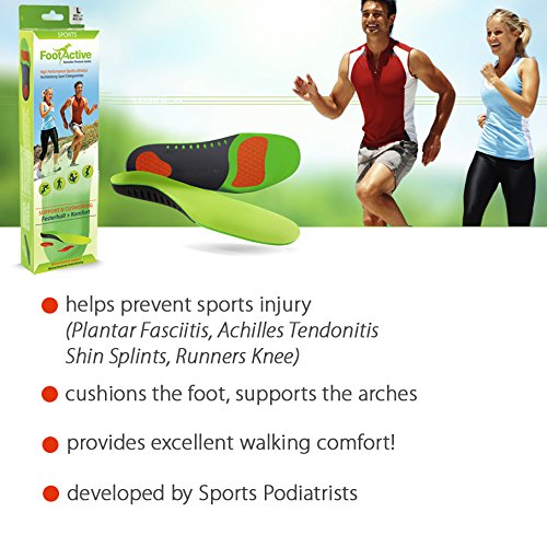 FootActive SPORTS High impact orthotic archsupport insoles for