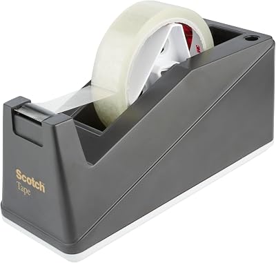 Scotch Desk Tape Dispenser Weighted 1 C10, Holds Tape Up to 25 mm Wide