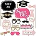 Big Dot of Happiness Dream Big - 2021 Graduation Photo Booth Props Kit - 20 Count