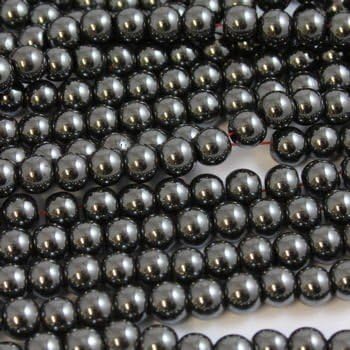 Beads4Crafts Non-Magnetic Hematite Beads 4mm (1 String 100 Beads) Bns3944