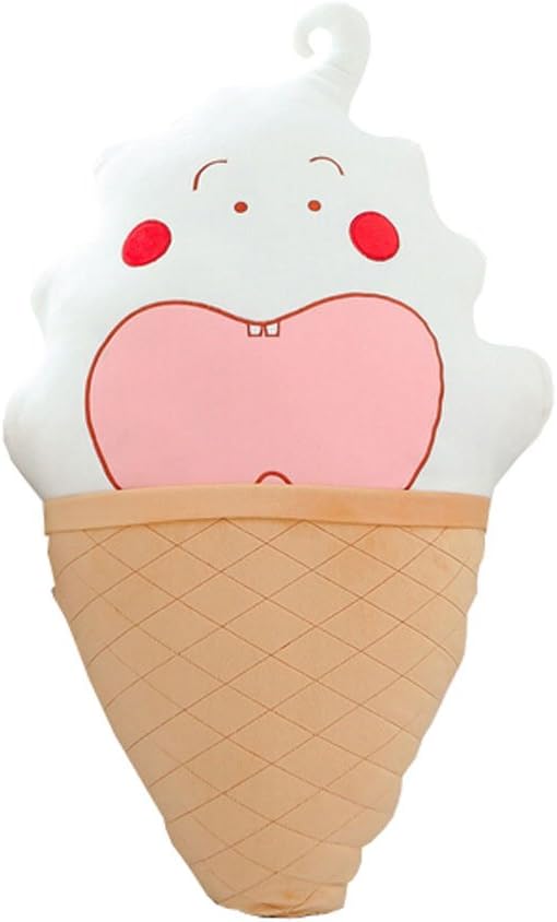 MYtodo Cute Ice Cream Sweet Pillow Pillow Toy Cushion Birthday Gift (White)
