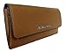 Michael Kors Jet Set Travel Flat Saffiano Leather Wallet Luggage/Cherry