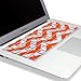 Kuzy Compatible with MacBook Keyboard Cover for Older Version MacBook Pro 13 15 17 inch and MacBook Air 13 inch, iMac Wireless Keyboard, Silicone Skin Key Board Protector, Chevron Orange