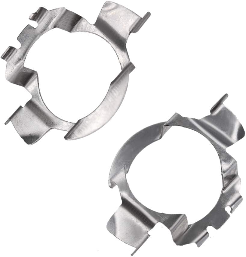 HUIQIAODS H7 LED Headlight Bulb Adapter Retainers Holder Socket Fit for Audi A3 A4L A6L Mercedes-Benz Volkswagen New Bora Sagitar (Pack of 2)