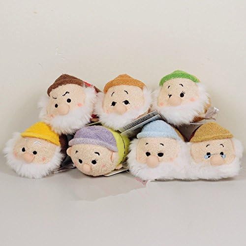 Seven Dwarfs Beanbag Mini Plush Sets Tsum Cute Wisiti Kids Toy Polyster Fiber