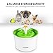 Pet Fountain Cat Water Dispenser, YOUTHINK 2.4L Automatic Electric Cat Pet Water Fountain with LED Light, 3 Water Flow Super Quiet for Dog Cat Smal Animal