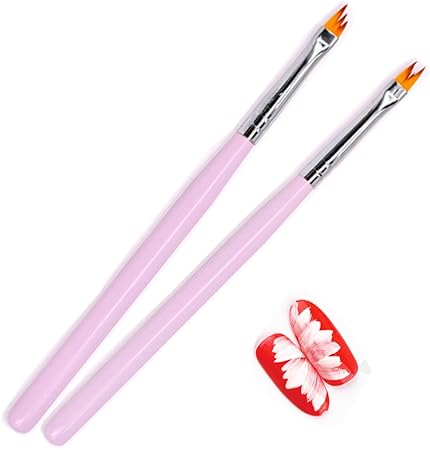Amazon ネイルブラシ ネイルアート 花びら 2本 8本入り 絵画筆 描画ブラシペン 爪用ペン ブラシ 爪飾り 爪絵画ツール ブラシセット ネイル用品道具 ネイル用品 アクセサリー ドットペン 専用ブラシ 研磨 装飾ツール アクリル 顔料 化粧 メイクツールセット E 0102 E