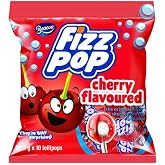 Beacon Fizz Pop Cherry Flavoured Lollipops 0.72oz 10 Pieces 1 Pack | 20.5g