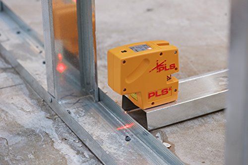 PLS 4 Red Cross Line Laser Level with Plumb, Bob and Level, PLS-60574