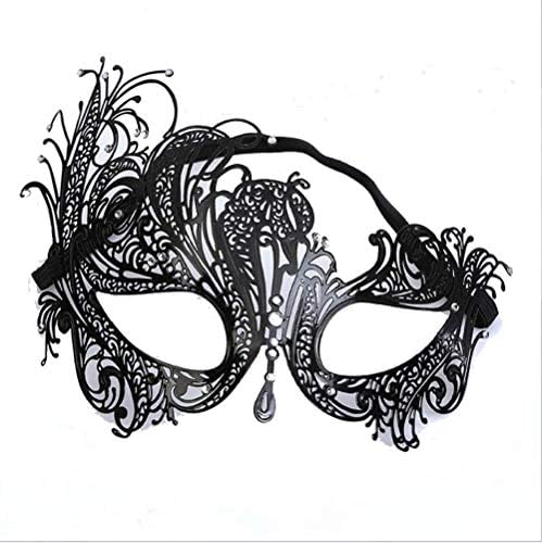 ハロウィーンマスク 男性と女性 仮面 金属中空で フェニックスマスク ダンスフェイスハーフフェイスマスク